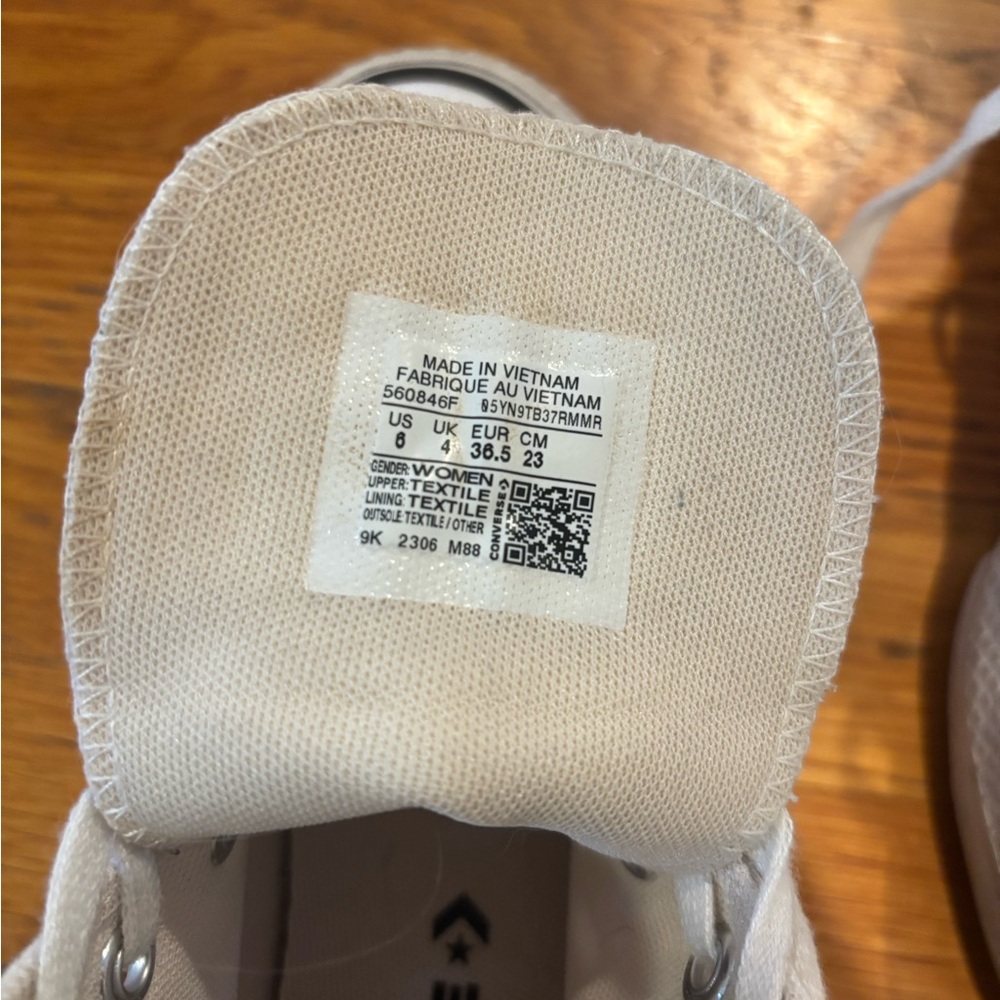 White Canvas Platform Sneakers